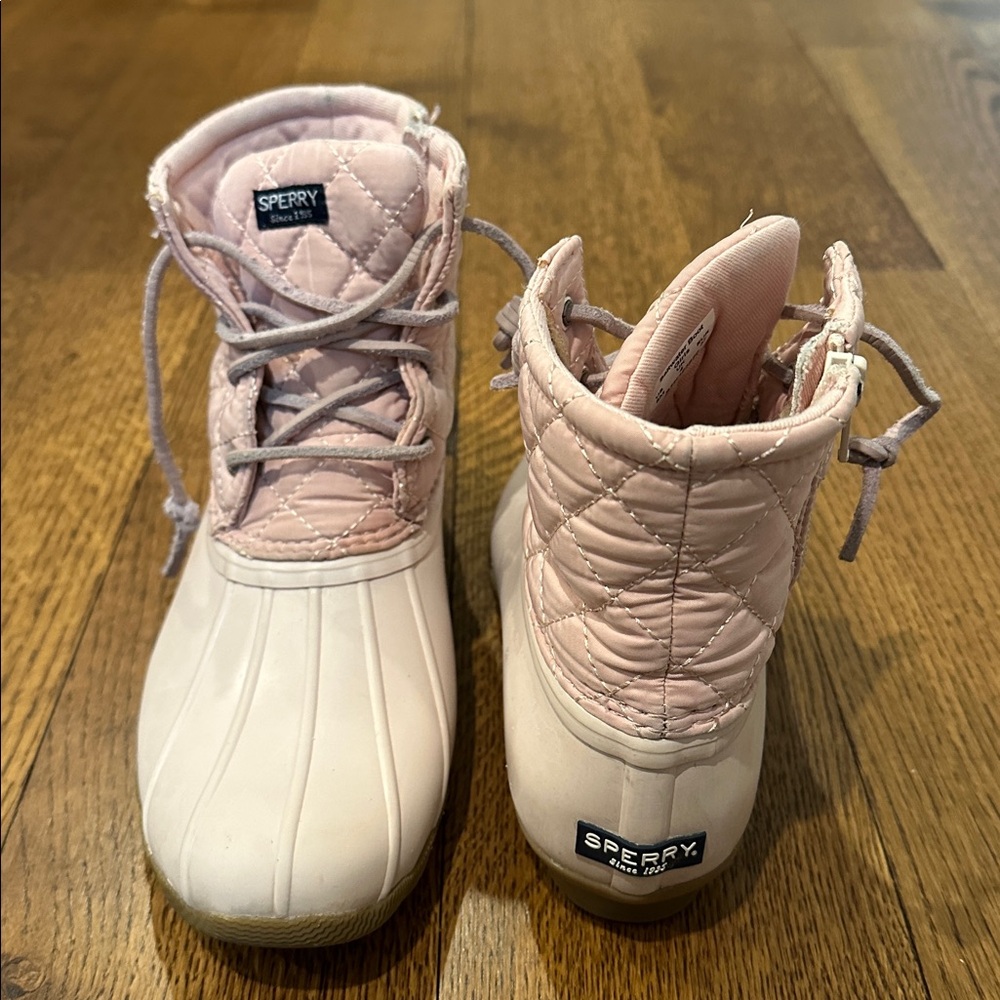 Pink Girls Sperry Rain Boots size 5